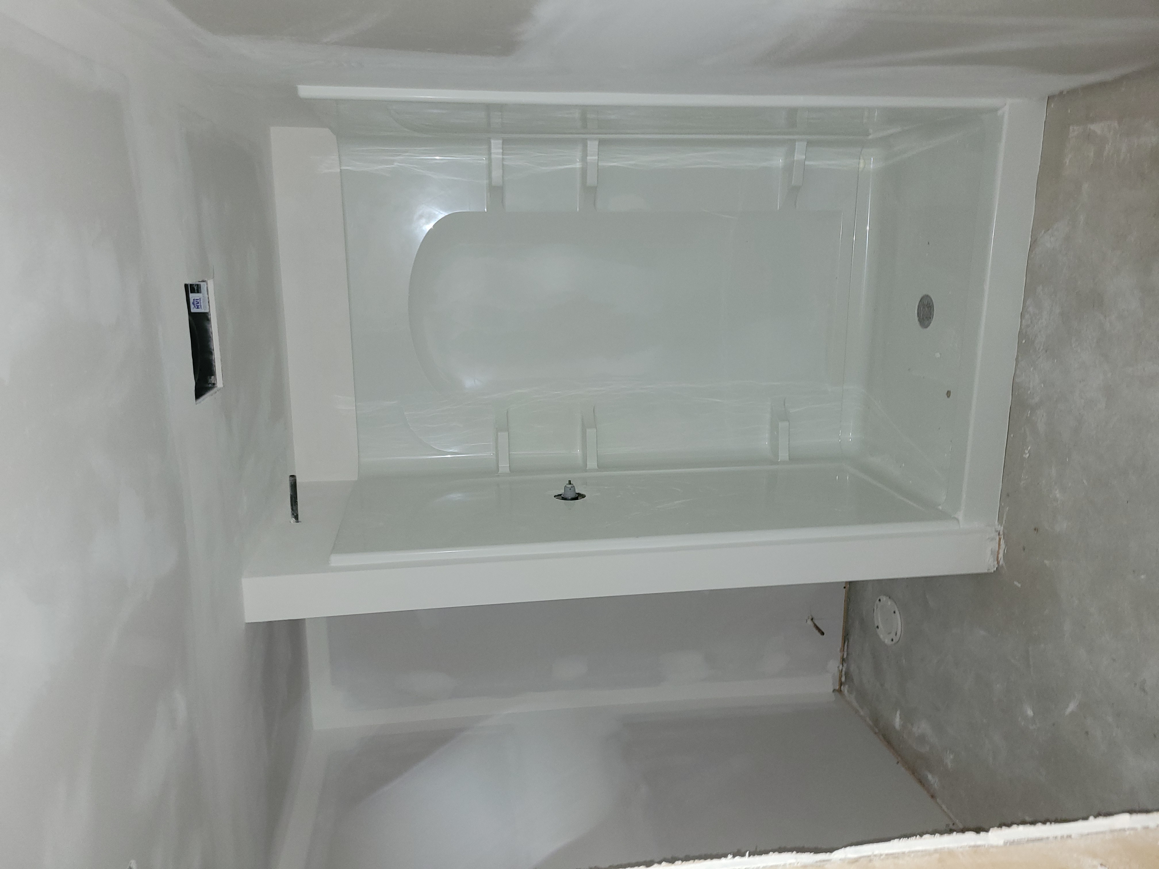 Commercial drywall construction project