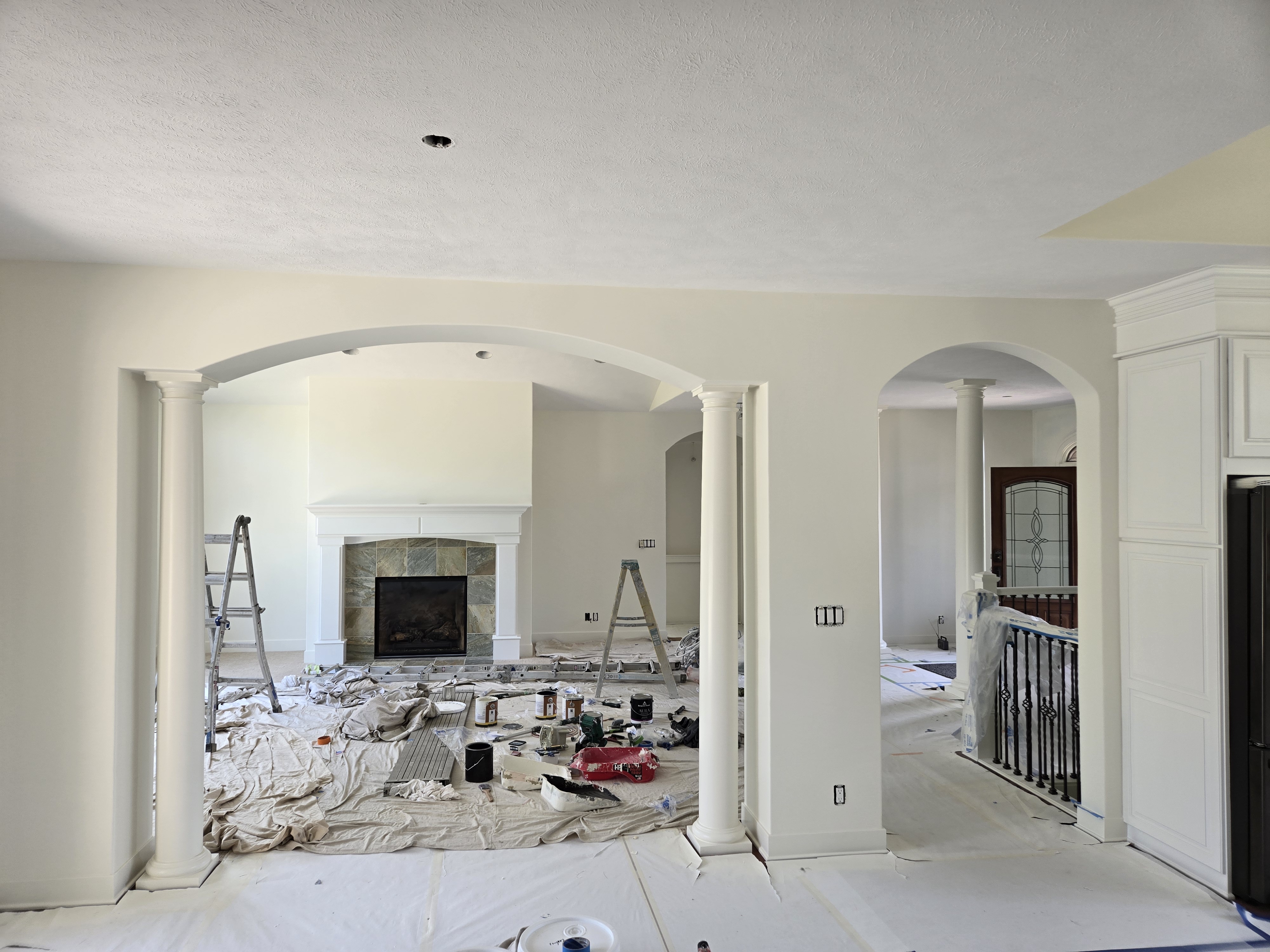Professional drywall texture application